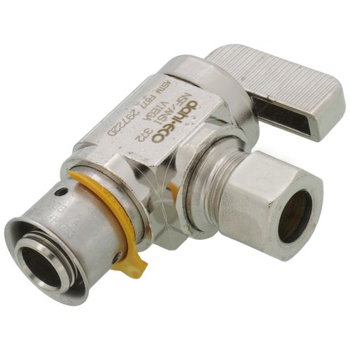 Main product image of 1/2" PEX Press Angle Stop Valve (Lead Free)