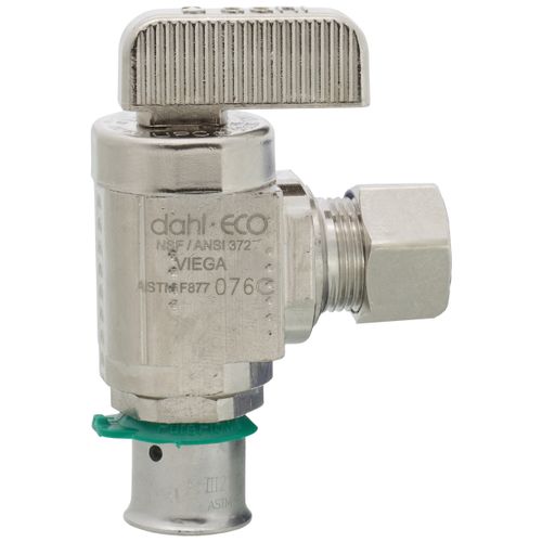 Main product image of 3/8" PEX Press Angle Stop Valve (Lead Free)