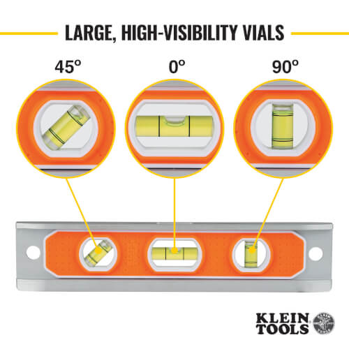 Main product image of 9" Aluminum Torpedo Level with Rare-Earth Magnet