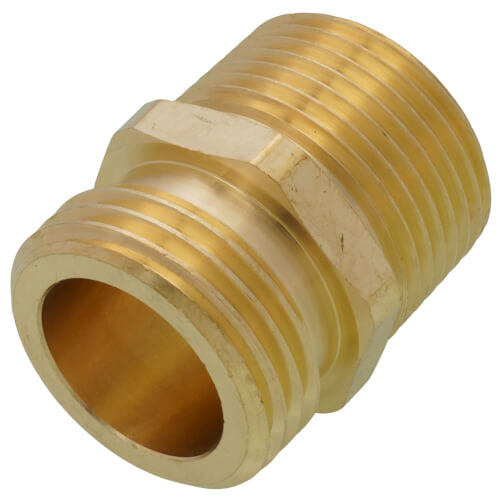 Main product image of 3/4" Male Hose x 3/4" MIP OD (1/2" FIP ID) Brass Garden Hose Adapter