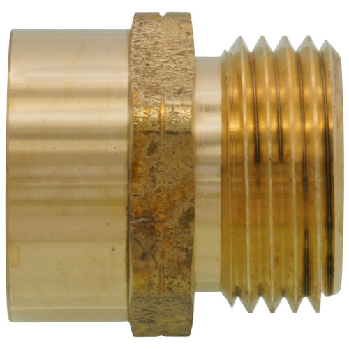 Main product image of LFA-669 PBGH4, 3/4" x 3/4" Garden Hose Adapter (Brass Male Hose to Female Pipe Thread Adaptor)