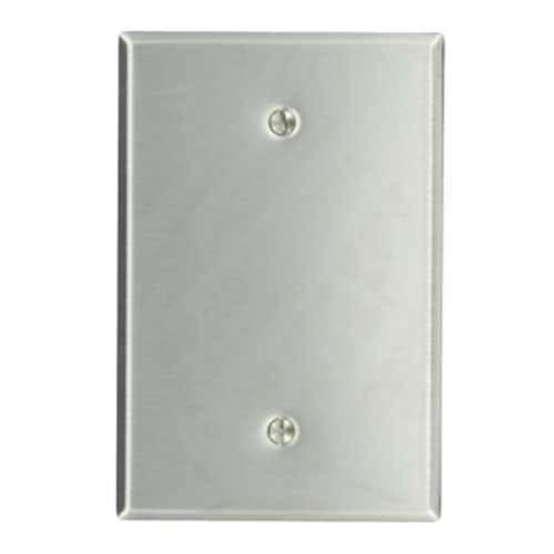 Main product image of 1-Gang Blank Device Wallplate, Oversized, Non-magnetic Stainless Steel
