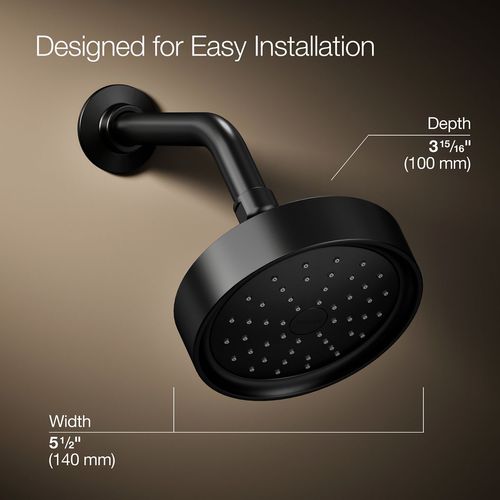 Main product image of Purist Single-Function Showerhead, 2.5 GPM (Matte Black)