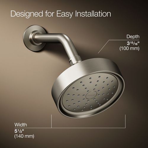Main product image of Purist Single-Function Showerhead, 2.5 GPM (Brushed Nickel)