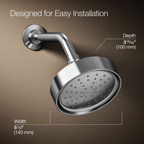 Main product image of Purist Single-Function Showerhead, 2.5 GPM (Polished Chrome), K-965-AK-CP