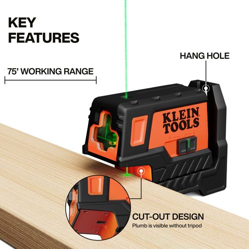 Main product image of Compact Green Cross-Line Laster Level w/ Plumb Spot