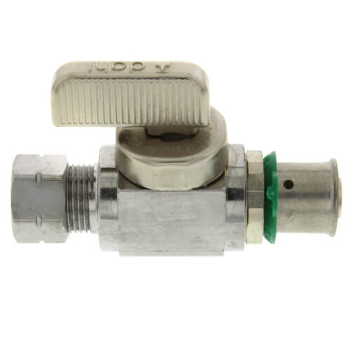 Main product image of 3/8" PEX Press Straight Stop Valve (Lead Free)