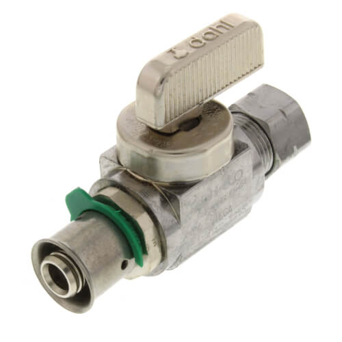 Main product image of 3/8" PEX Press Straight Stop Valve (Lead Free)