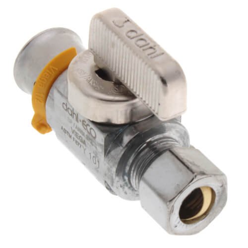 Main product image of 1/2" PEX Press Straight Stop Valve (Lead Free)