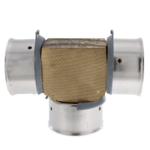 Main product image of 1-1/2" PEX Press Tee w/ Attached Sleeve (Zero Lead Bronze)