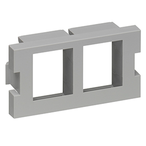 Main product image of 2-port MOS Quickport, Adapter, 1 Unit High (Gray)