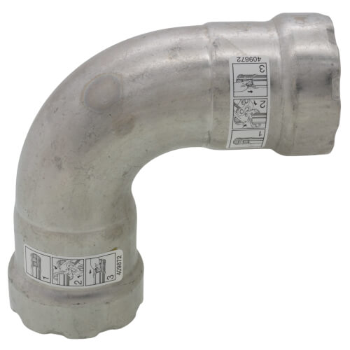 1" MegaPress 304 Stainless Steel 90-Degree Elbow