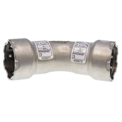 Main product image of 1/2" MegaPress 304 FKM Stainless Steel 45-Degree Elbow