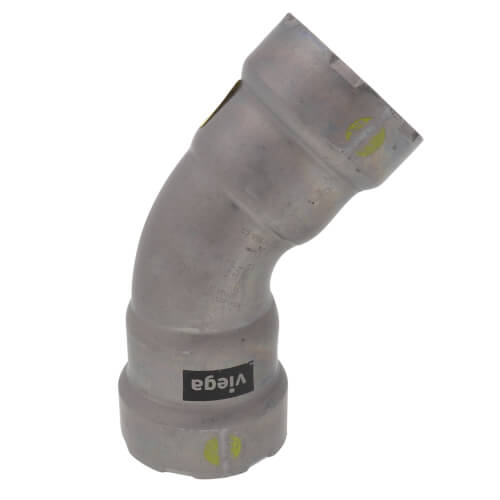 Main product image of 1" MegaPress 304 FKM Stainless Steel 45-Degree Elbow