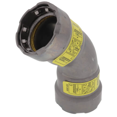 Main product image of 1" MegaPress 304 FKM Stainless Steel 45-Degree Elbow