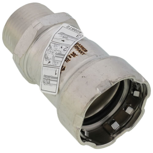 Main product image of 3/4" MegaPress 304 FKM Stainless Steel Male Adapter (Press x Male)