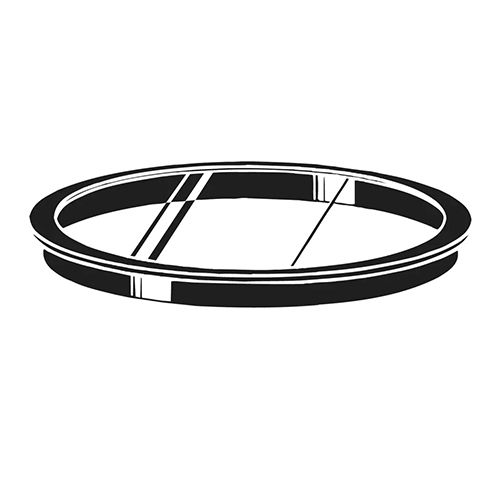 Main product image of 6" Clear Accessory Lens (Black)