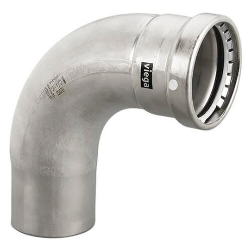 Main product image of 2-1/2" MegaPress XL FKM 304 Stainless Steel 90-Degree Street Elbow