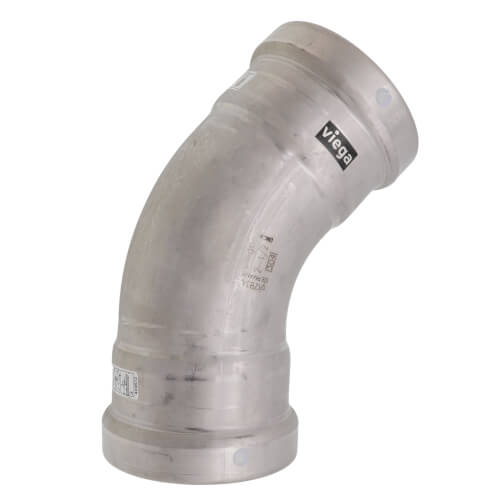 Main product image of 2-1/2" MegaPress XL FKM 304 Stainless Steel 45-Degree Elbow