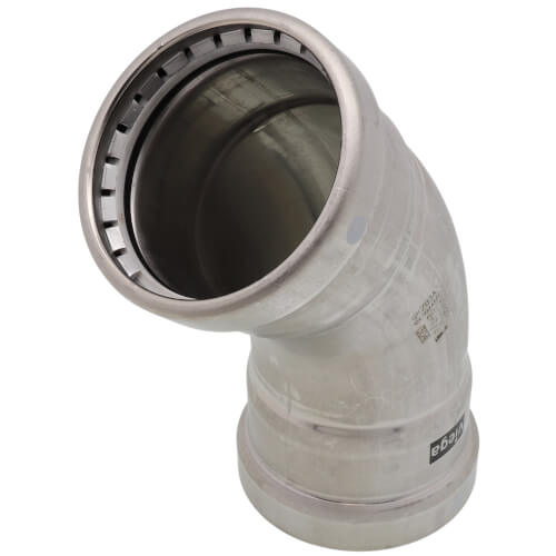 Main product image of 2-1/2" MegaPress XL FKM 304 Stainless Steel 45-Degree Elbow