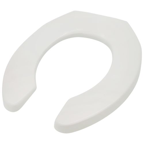 Main product image of Round Open Front Commercial Plastic Toilet Seat, No Cover, STA-TITE (White)