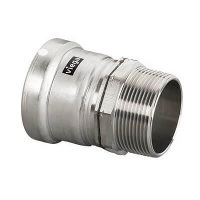 Main product image of 2-1/2" MegaPress XL FKM 304 Stainless Steel Male Adapter (Press x Male)