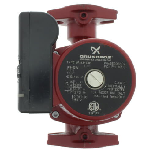 Main product image of UPS43-100F 3-Speed High Flow SuperBrute Flanged Circulator Pump, 230V