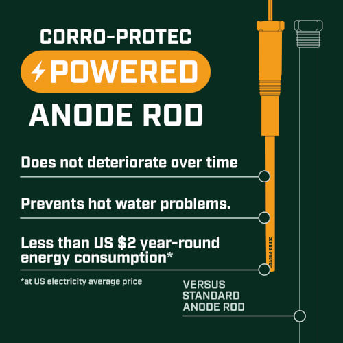 96386 - Corro-Protec 96386 - CP-R Water Heater Powered Titanium Anode Rod  (10-30 Gallon Tank)