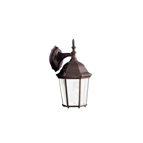 Main product image of Madison 14.75" 1 Light Outdoor Wall Light w/ Clear Beveled Glass (Tannery Bronze)