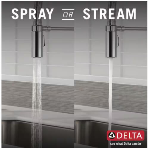 Main product image of Trinsic Single-Handle Pull-Down Spring Kitchen Faucet w/ Touch2O (Arctic Stainless), 9659T-AR-DST