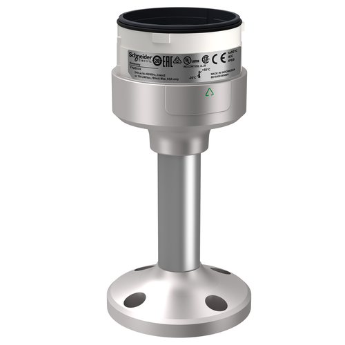Main product image of Harmony XVU Fixing Plate for Modular Tower Lights, 100mm Aluminum Pole - Silver