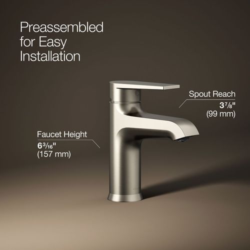 Main product image of Hint Single Handle Bathroom Faucet (Brushed Nickel), K-37891-4-BN