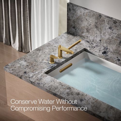 Main product image of Hint Deck Mount Tub Filler Trim w/ Handshower (Moderne Brass)