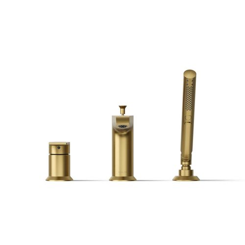 Main product image of Hint Deck Mount Tub Filler Trim w/ Handshower (Moderne Brass)