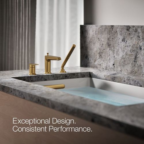 Main product image of Hint Deck Mount Tub Filler Trim w/ Handshower (Moderne Brass)
