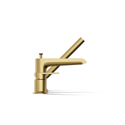 Main product image of Hint Deck Mount Tub Filler Trim w/ Handshower (Moderne Brass)
