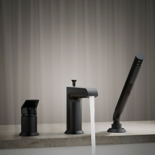 Main product image of Hint Deck Mount Tub Filler Trim w/ Handshower (Matte Black)