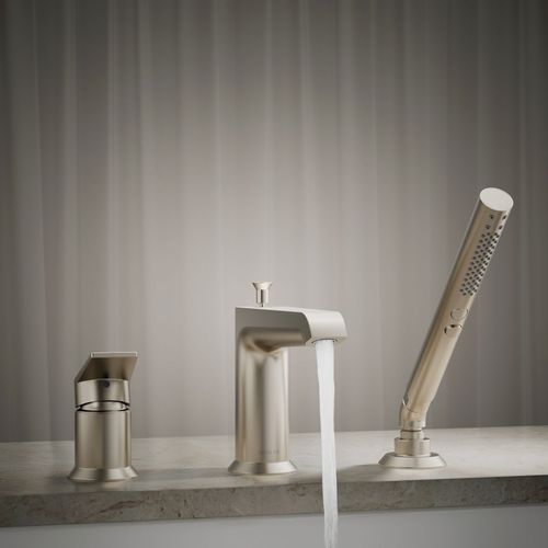 Main product image of Hint Deck Mount Tub Filler Trim w/ Handshower (Brushed Nickel)