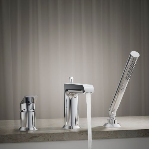 Main product image of Hint Deck Mount Tub Filler Trim w/ Handshower (Polished Chrome), K-97070-4-CP