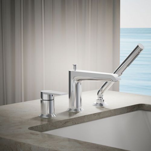 Main product image of Hint Deck Mount Tub Filler Trim w/ Handshower (Polished Chrome), K-97070-4-CP