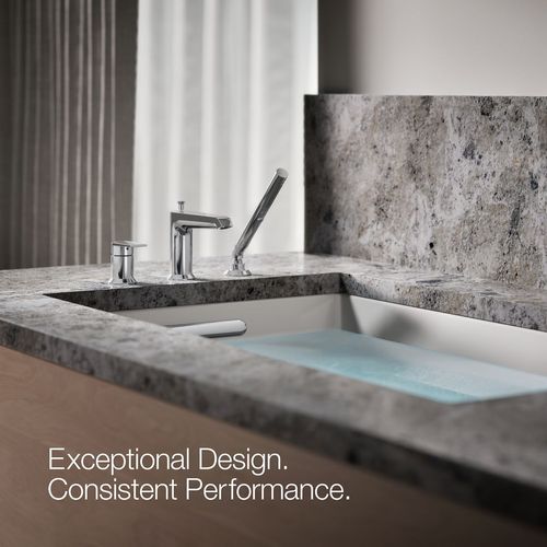 Main product image of Hint Deck Mount Tub Filler Trim w/ Handshower (Polished Chrome), K-97070-4-CP