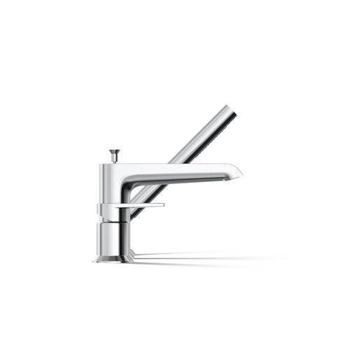 Main product image of Hint Deck Mount Tub Filler Trim w/ Handshower (Polished Chrome), K-97070-4-CP