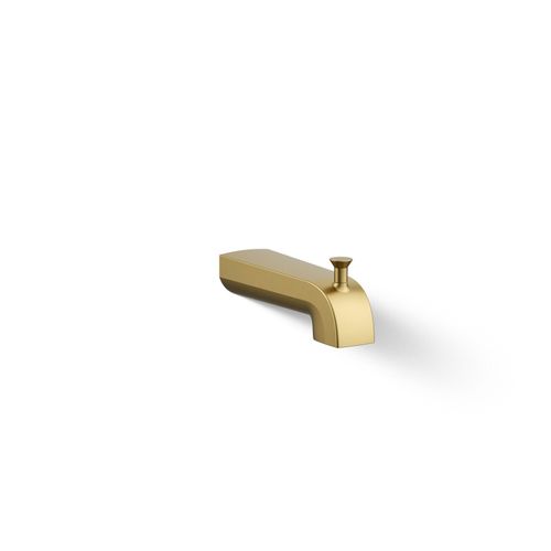 Main product image of Pitch Wall Mount Tub Spout with Diverter (Moderne Brass)