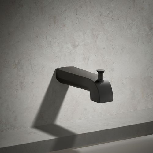 Main product image of Pitch Wall Mount Tub Spout with Diverter (Matte Black), K-97089-BL