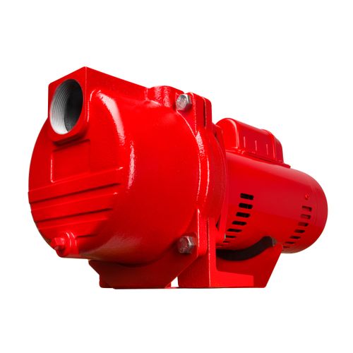 Main product image of RL-SPRK100 115/230V, 1 HP 63 GPM Cast Iron Sprinkler/Irrigation Pump w/ Plastic Impeller (Red)