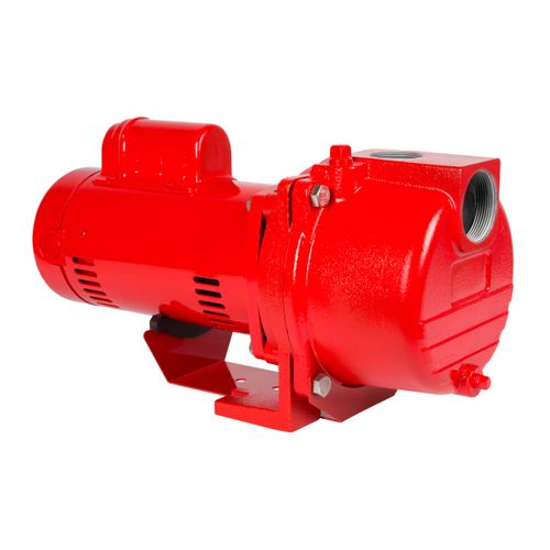 Main product image of RL-SPRK100 115/230V, 1 HP 63 GPM Cast Iron Sprinkler/Irrigation Pump w/ Plastic Impeller (Red)