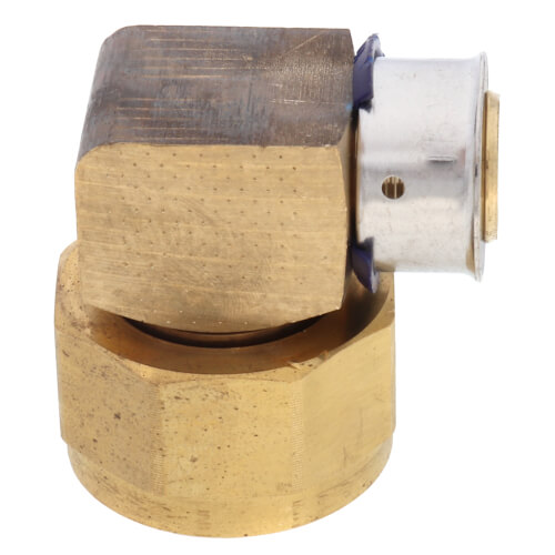 Main product image of 1" PEX Press x 1" Flare 90-Degree Elbow (Lead Free)