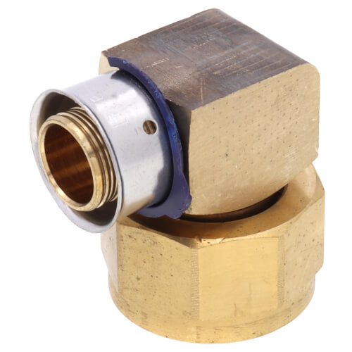 Main product image of 1" PEX Press x 1" Flare 90-Degree Elbow (Lead Free)