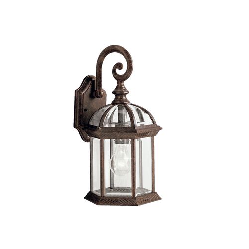 Main product image of Barrie 15.5" 1 Light Outdoor Wall Light w/ Clear Beveled Glass (Tannery Bronze)