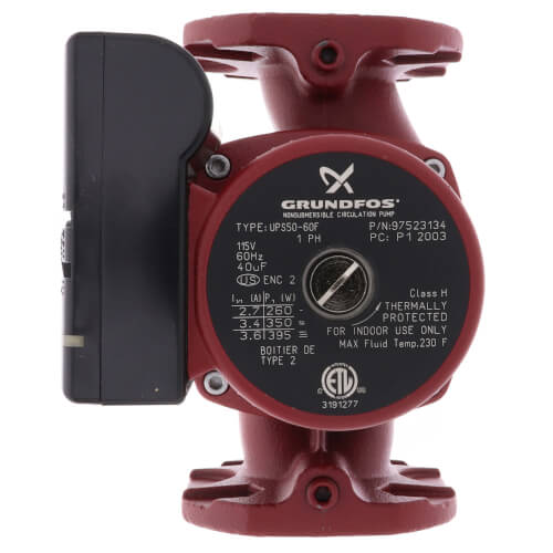 Main product image of UPS50-60F 3-Speed Cast Iron Circulator Pump 115V, 1/2 HP